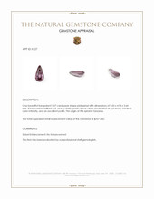1.07 Ct. Purple Spinel from Tanzania Appraisal