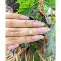 1.05 Ct. Cabochon White Opal from Ethiopia Life Style