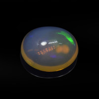 2.97 Ct. Cabochon White Opal from Ethiopia Video