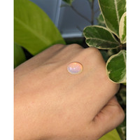 2.97 Ct. Cabochon White Opal from Ethiopia Life Style