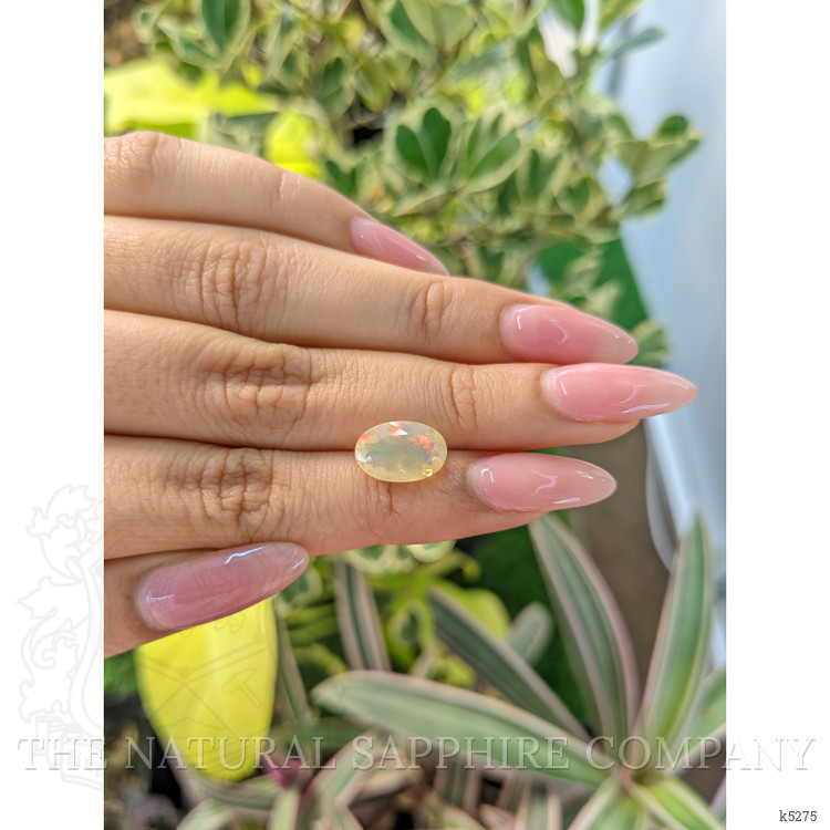 1.85 Ct. Cabochon White Opal from Ethiopia