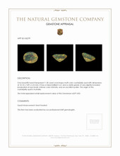 1.58 Ct. Crystal/Jelly Opal from Australia Appraisal