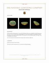 1.60 Ct. Crystal/Jelly Opal from Ethiopia Appraisal