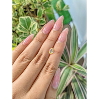 0.55 Ct. Cabochon White Opal from Ethiopia Life Style