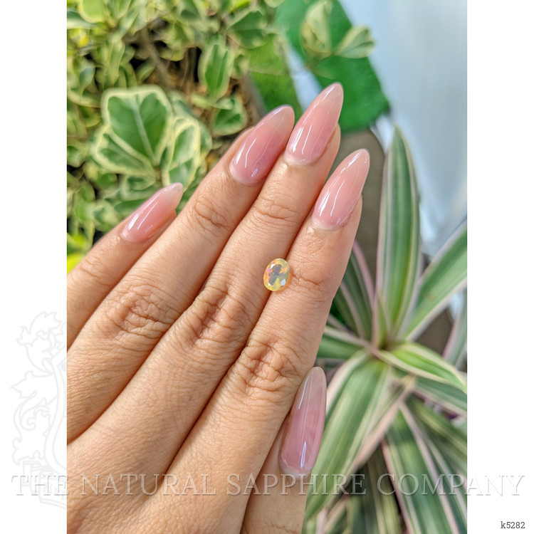 0.55 Ct. Cabochon White Opal from Ethiopia