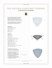 1.67 Ct. Tanzanite from Tanzania 3 D Scan Report
