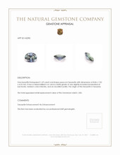 1.69 Ct. Tanzanite from Tanzania Appraisal