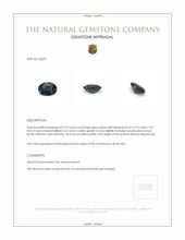 0.75 Ct. Grey Spinel from Burma (Myanmar) Appraisal