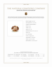 2.23 Ct. Orangish Brown Zircon from Ceylon (Sri Lanka) Scan Report