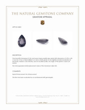0.58 Ct. Purplish Grey Spinel from Ceylon (Sri Lanka) Appraisal