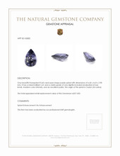 0.60 Ct. Spinel from Ceylon (Sri Lanka) Appraisal