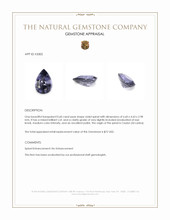 0.60 Ct. Violet Spinel from Ceylon (Sri Lanka) Appraisal