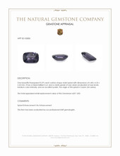 0.59 Ct. Violet Spinel from Ceylon (Sri Lanka) Appraisal