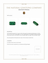 5.27 Ct. Tourmaline from Brazil Appraisal