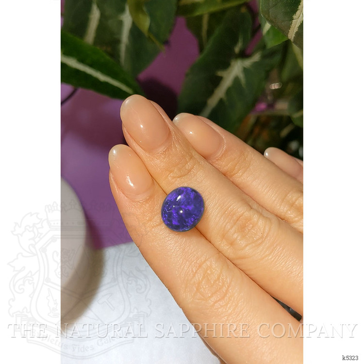 5.96 Ct. Cabochon Black Opal from Australia