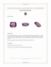 0.61 Ct. Pinkish Purple Spinel from Ceylon (Sri Lanka) Appraisal