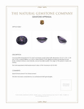 0.74 Ct. Spinel from Ceylon (Sri Lanka) Appraisal
