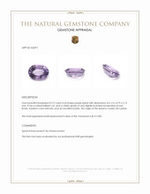 0.72 Ct. Spinel from Ceylon (Sri Lanka) Appraisal