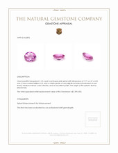1.55 Ct. Spinel from Burma (Myanmar) Appraisal