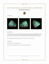 11.55 Ct. Multi Color Boulder Opal from Australia Appraisal