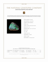 11.55 Ct. Multi Color Boulder Opal (Ironstone Opal) from Australia Scan Report