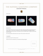 18.19 Ct. Cabochon Boulder Opal from Australia Appraisal