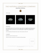3.06 Ct. Crystal/Jelly Opal from Australia Appraisal
