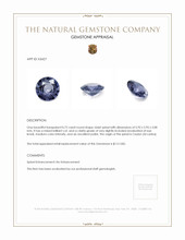 0.72 Ct. Spinel from Ceylon (Sri Lanka) Appraisal