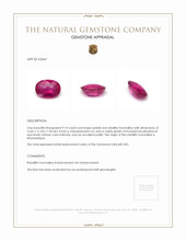 9.10 Ct. Rubellite Tourmaline from Mozambique Appraisal