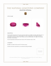 4.59 Ct. Rubellite Tourmaline from Mozambique Appraisal