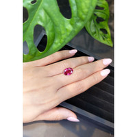 3.99 Ct. Rubellite Tourmaline from Mozambique Life Style