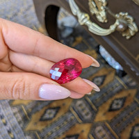 29.23 Ct. Rubellite Tourmaline from Mozambique Life Style