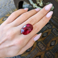 29.23 Ct. Rubellite Tourmaline from Mozambique Life Style