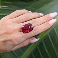 29.23 Ct. Rubellite Tourmaline from Mozambique Life Style