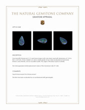 3.12 Ct. Multi Color Black Opal from Australia Appraisal