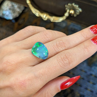 4.50 Ct. Semi-Black Opal from Australia Life Style