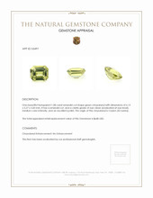 1.08 Ct. Chrysoberyl from Ceylon (Sri Lanka) Appraisal