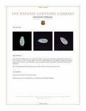 2.66 Ct. Multi Color White Opal (Light Opal) from Australia Appraisal