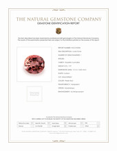 7.97 Ct. Rubellite Tourmaline from Mozambique Scan Report