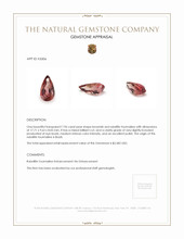 7.96 Ct. Rubellite Tourmaline from Brazil Appraisal