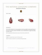 7.96 Ct. Rubellite Tourmaline from Brazil Appraisal