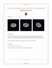 2.64 Ct. Multi Color Semi-Black Opal from Australia Appraisal