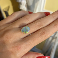 2.64 Ct. Semi-Black Opal from Australia Life Style
