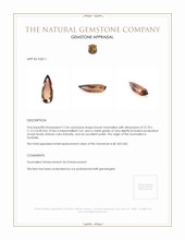 17.64 Ct. Brown Tourmaline from Australia Appraisal