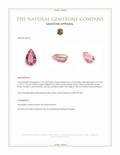 7.33 Ct. Tourmaline from Mozambique Appraisal
