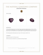 4.72 Ct. Purple Spinel from Ceylon (Sri Lanka) Appraisal