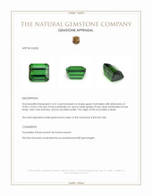 16.57 Ct. Green Tourmaline from Brazil Appraisal