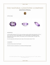 227.64 Ct. Purple Amethyst from Brazil Appraisal