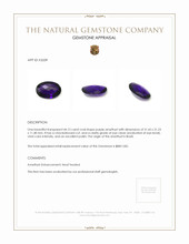 44.13 Ct. Amethyst from Brazil Appraisal