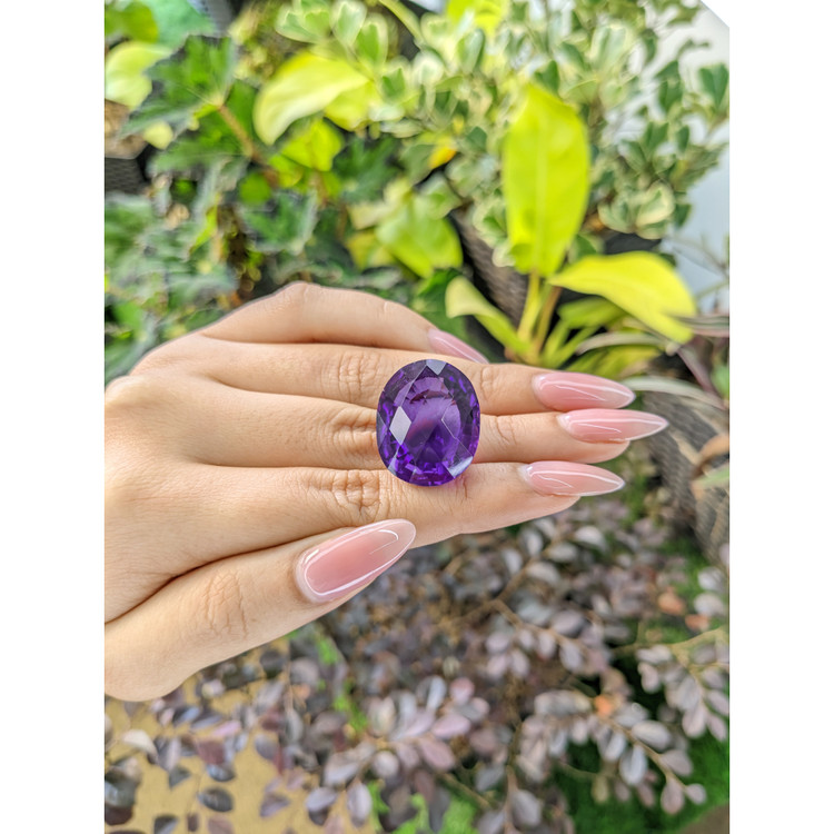 36.76 Ct. Amethyst from Brazil